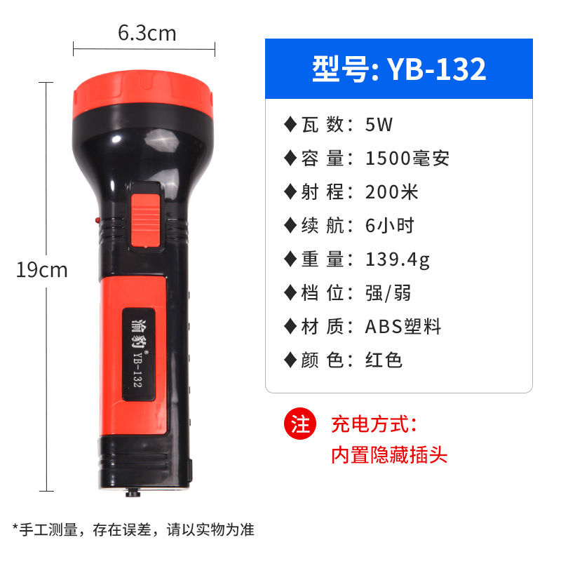 防水防爆手电筒强光爆亮长续航可充电超亮远射家用户外徒步巡逻用详情26