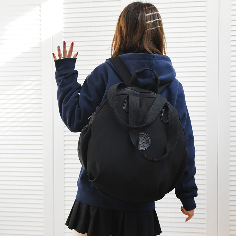 2024 New dual-shoulder backpack for students, suitable for both boys and girls in junior and senior high schools, single-shoulder multi-functional fabric bag, hand-held Application Scenario