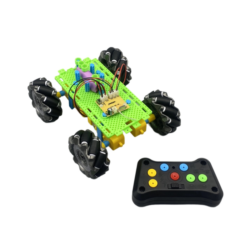 Long buckle board car small production, all-round mobile McNamm wheel car maker education and training assembly building block model Item Picture