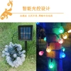 Solar-powered outdoor flashing bubble lights, small colored lights, flashing lights, string lights, starry sky decorative lights, bubble balls, hanging lights, line lights Application Scenario