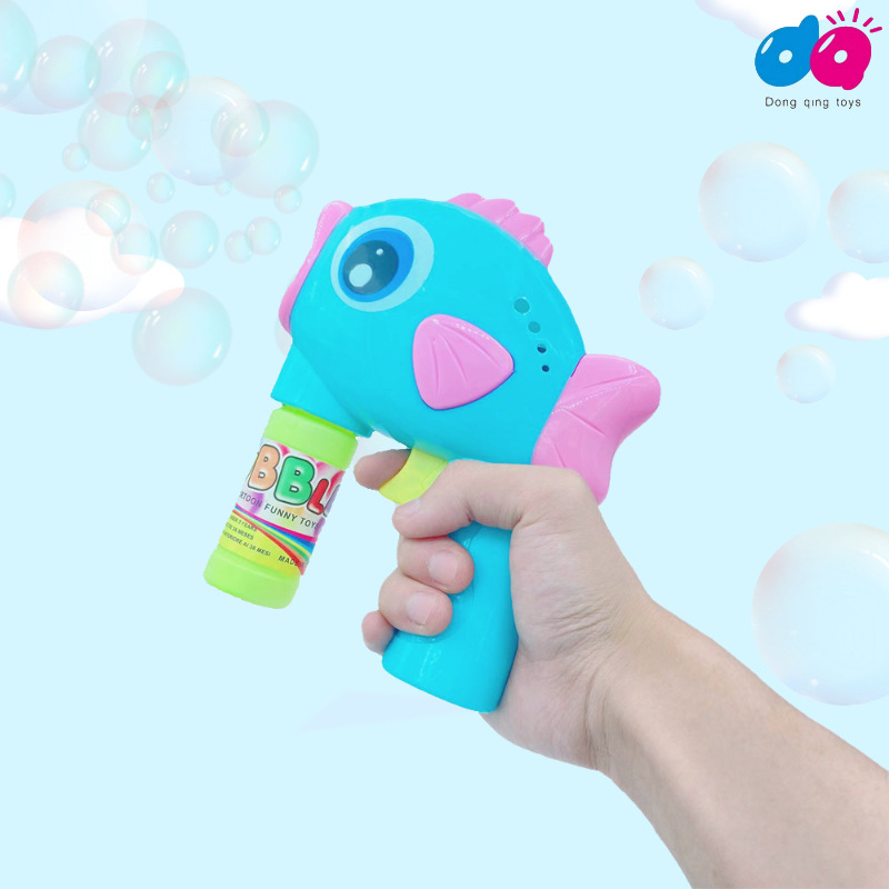 Cross-Border Inertia Children Holding Bubble Gun Cute Pet Walleye Bubble Machine Stall Night Market Source Manufacturers Direct Sales details Picture