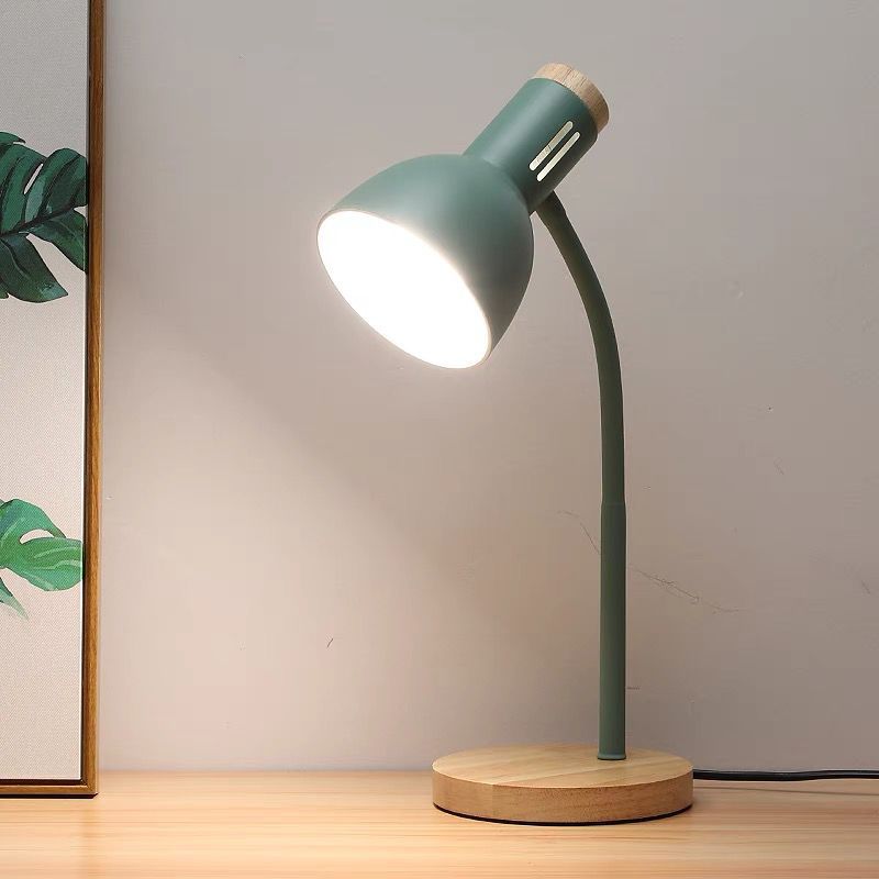 Nordic desk lamp E27 screw-top study eye-protecting desk, three-color variable light and replaceable bulb, bedside lamp for college dormitories details Picture