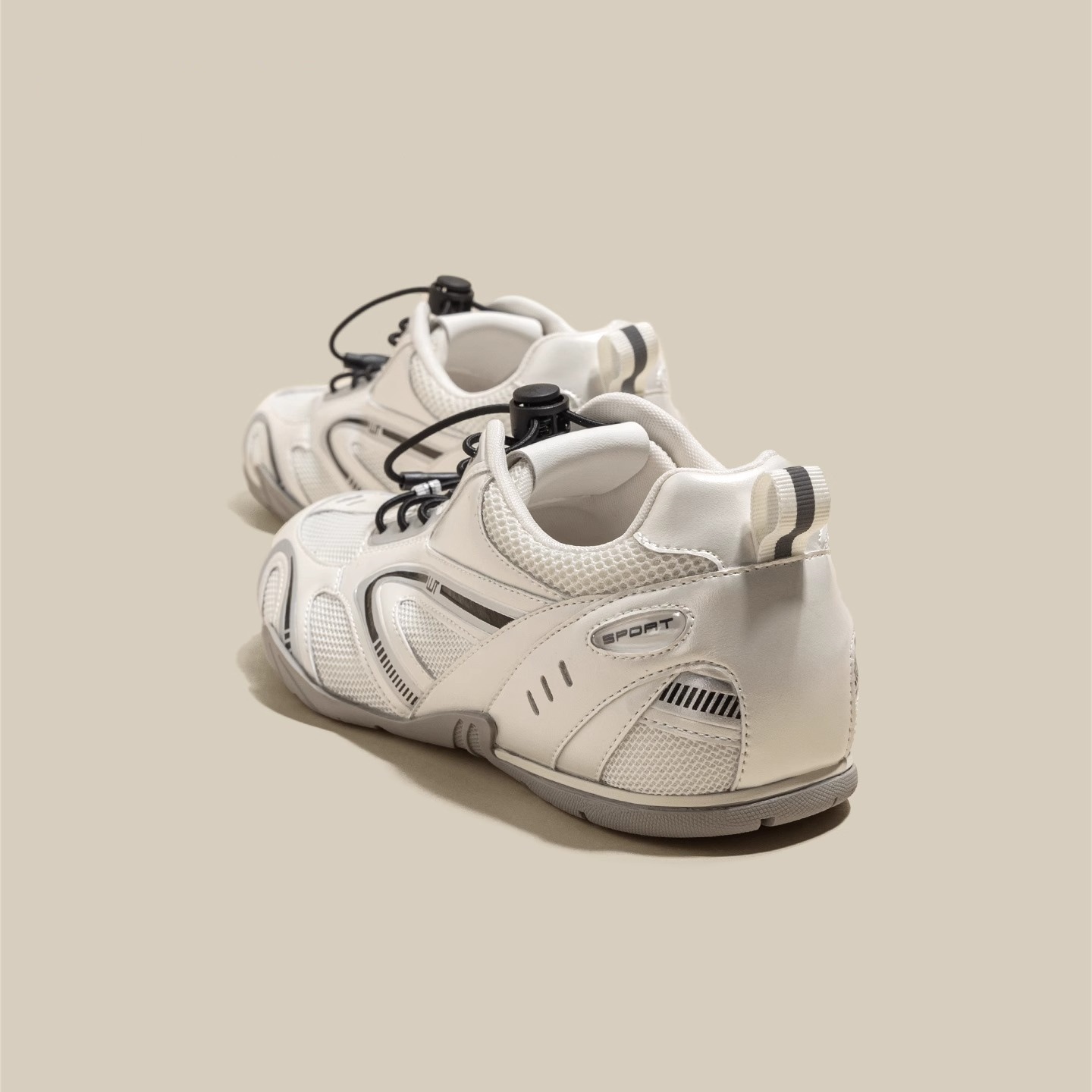 复古赛车鞋女款2025新款夏季网面透气阿甘德训鞋厚底休闲运动鞋子