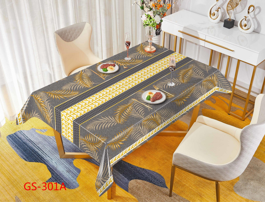 2023 Network Popular European And American Classical Wind Waterproof, Dustproof, Oil Proof, Heat Insulation Wear-Resistant Pvc Tablecloth Tablecloth Application Scenario