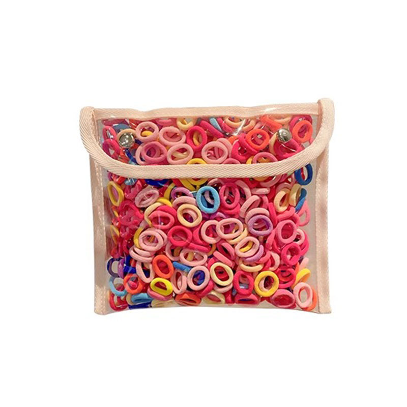 Children's hair bands, girls' high-elasticity ponytail ties, rubber bands, braided hair without damaging hair, baby hair ties, popular hair ties, leather covers Item Picture