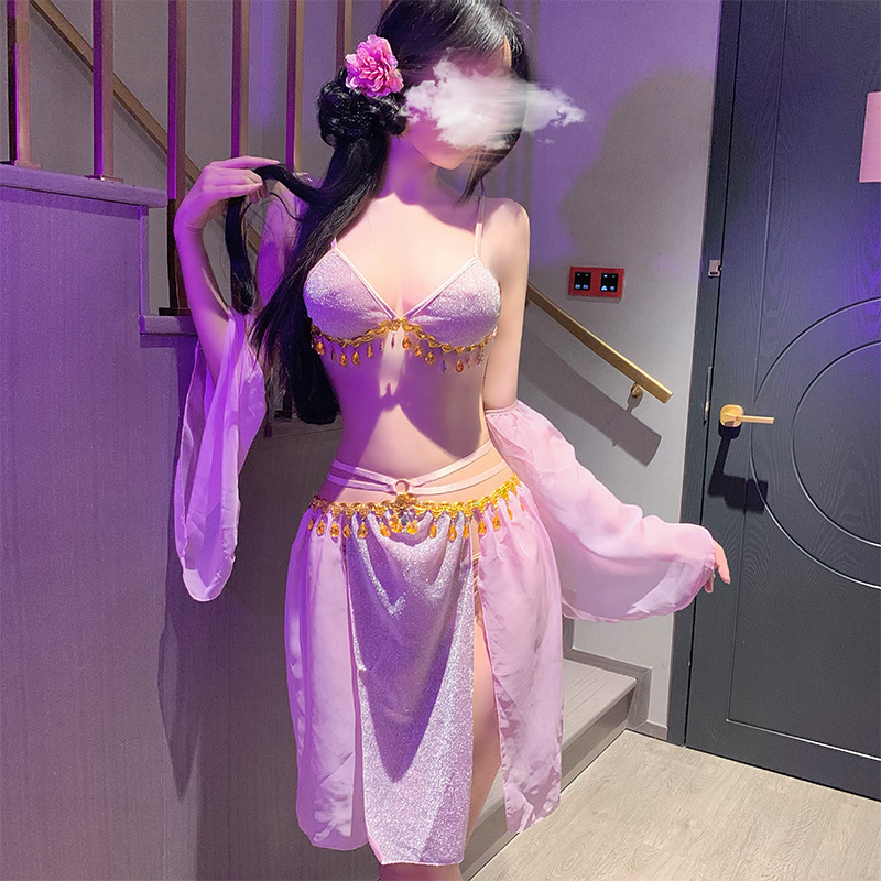 新中国风国潮古风异域风情敦煌飞天舞蹈服装情趣内衣免脱性感汉