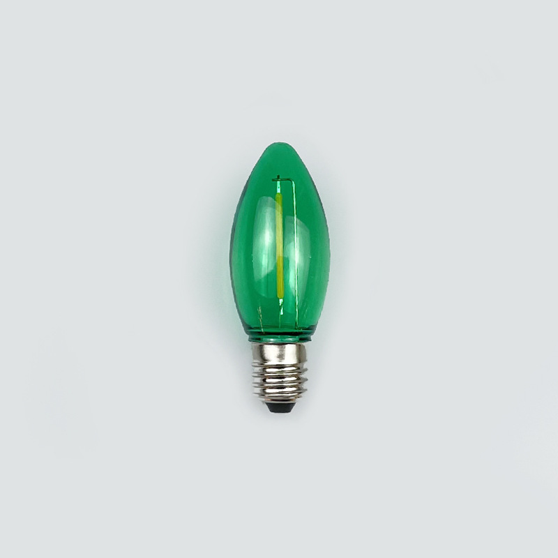 Customized C9 transparent LED bulbs, 1w/2w color outdoor decorative PC plastic bulbs from the manufacturer Specification image