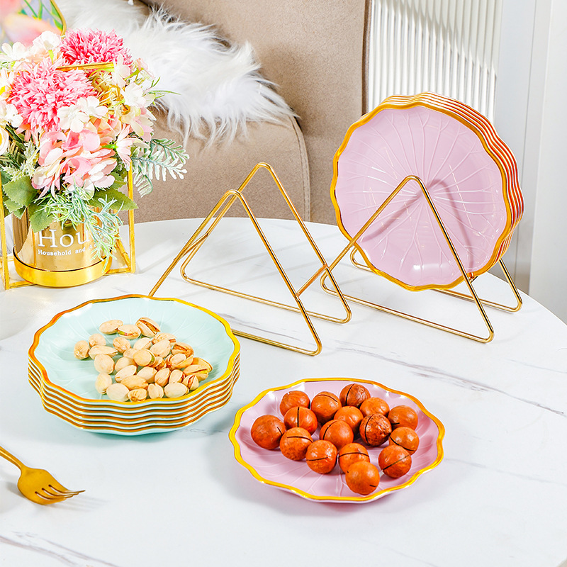 Cross-Border Manufacturers Spit Bone Dish Household Light Luxury Transparent Small Plate Food Grade Table Fruit Snack Dish Spit Bone Plate Specification drawing