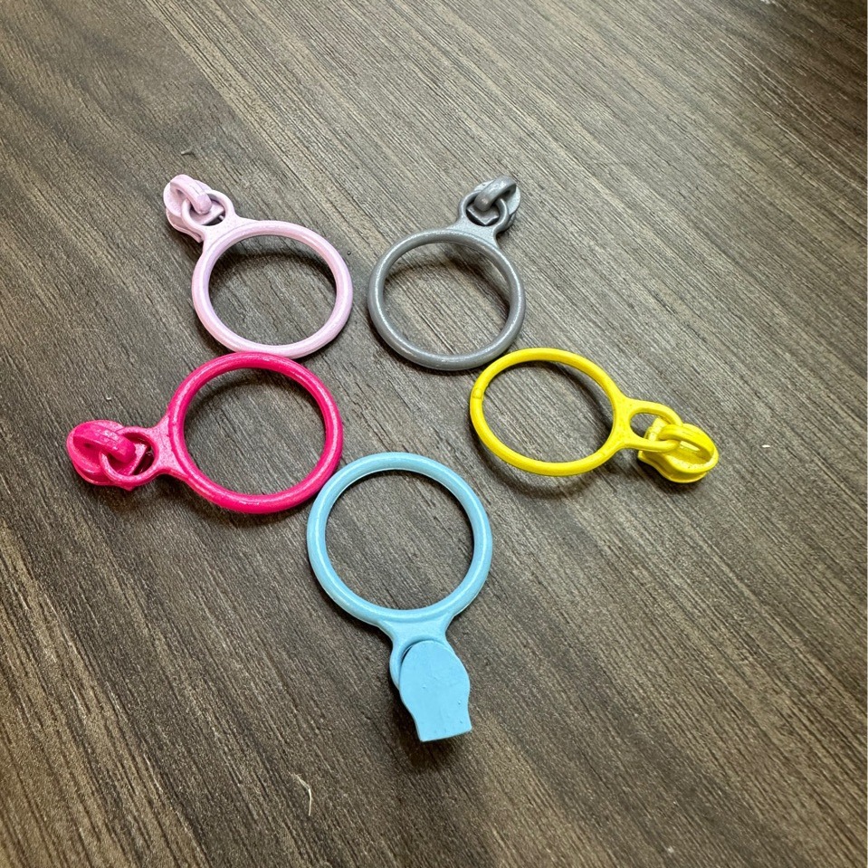 拉绳注塑/跨境/拉链头/链头拉片/银色金属拉链头产品图