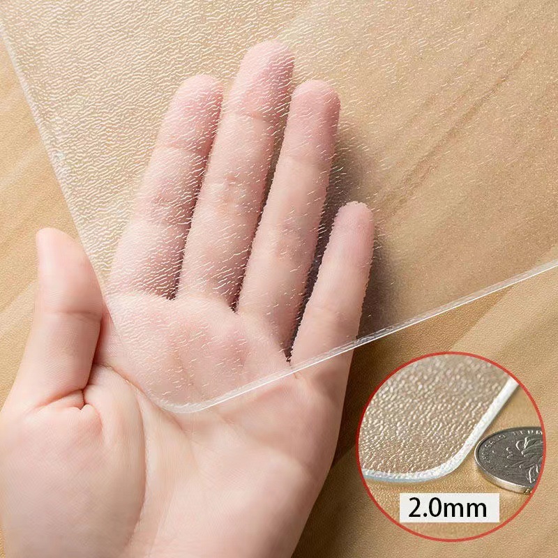 Pvc Table Mat Waterproof Grease Table Mat Transparent Soft Glass Coffee Table Mat Tv Counter Cloth Plastic Tablecloth Wholesale Application Scenario