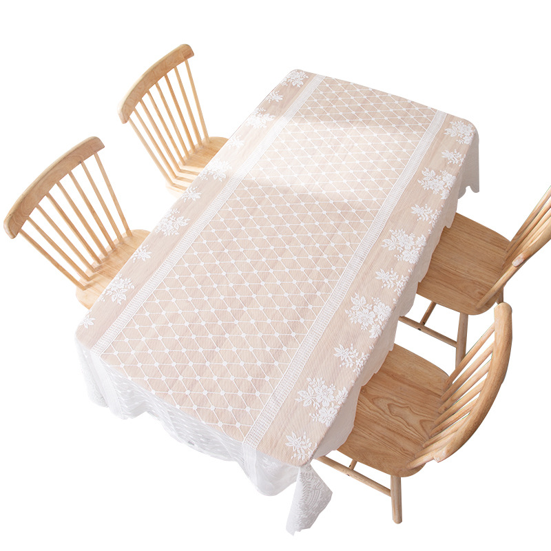 Lace Table Table Tablecloth Modern Simple Cloth Rectangular Cloth Art European Round Household Small Fresh Tablecloth Wholesale Item Picture