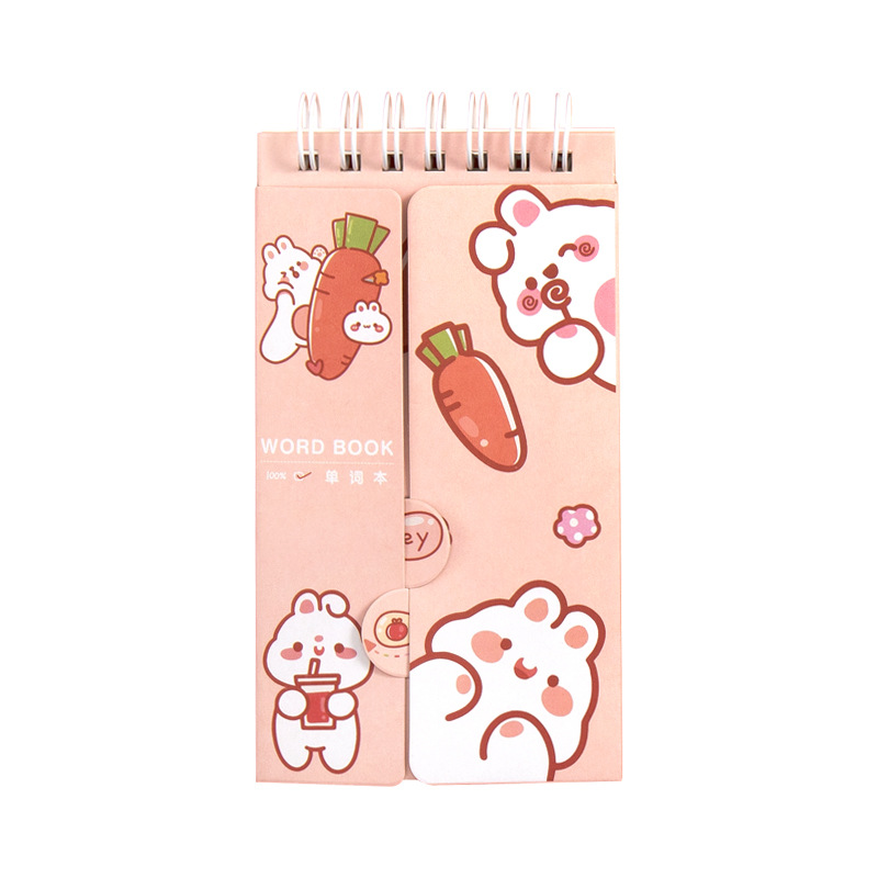 Cute Mini Fresh Portable Word Book Coil Pocket Notepad Thickened 80 Pages Portable Notepad Item Picture