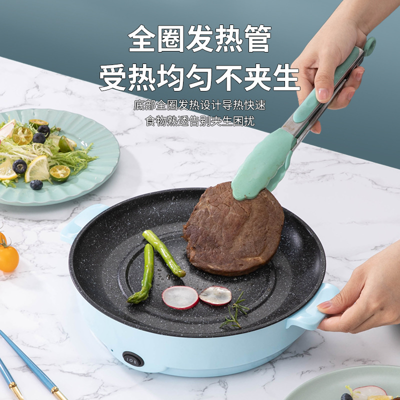 Manufacturers Directly For Take-Out Mini Electric Grill Multi-Functional Travel Portable Non-Stick Electric Barbecue Oven Gifts details Picture