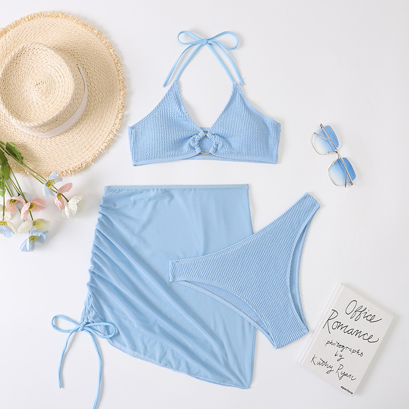 2022 New Three-Piece Split Mesh Bikini Set Application Scenario