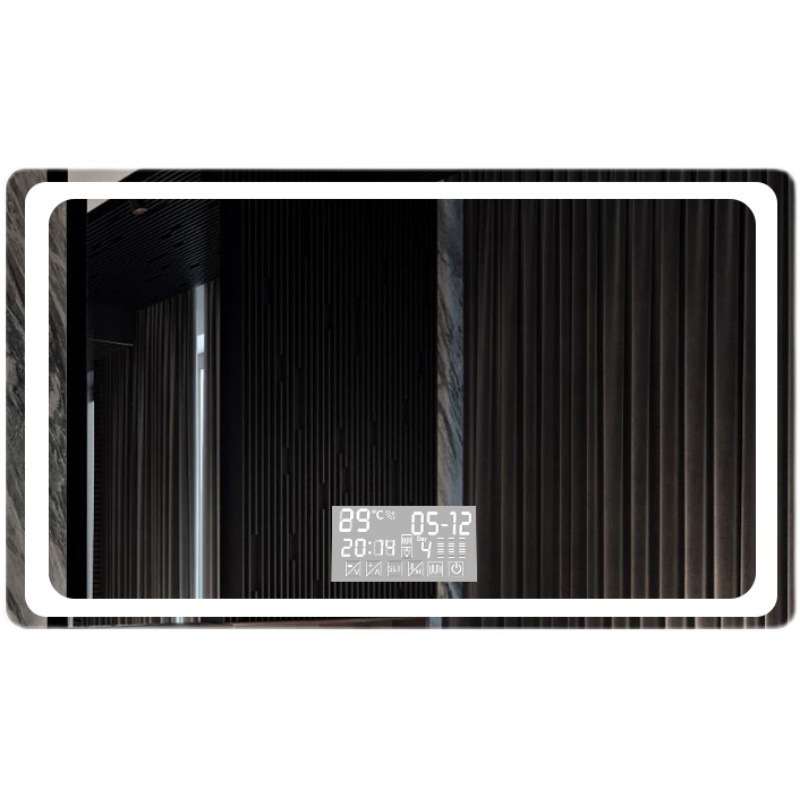 Zhenhan Foreign Trade Cross-border exclusive smart mirror, bathroom mirror, washbasin mirror, touch screen with led light, anti-fog Item Picture