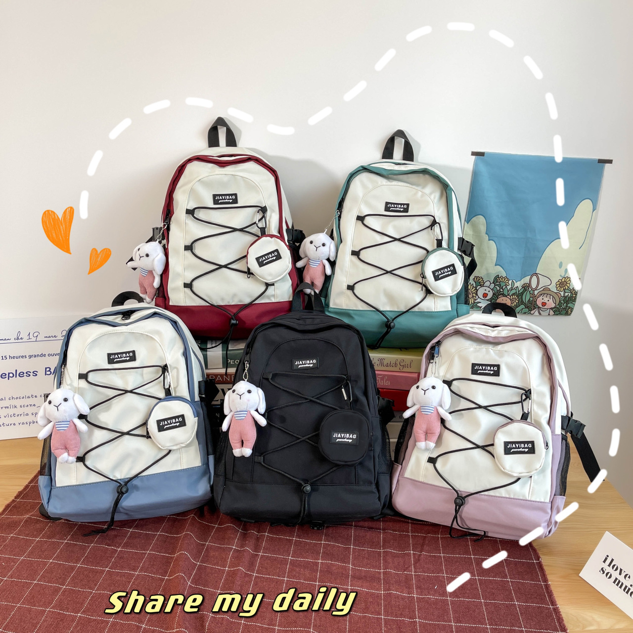 Backpack cross-border explosion-style Backpack SchoolBags Nylon cloth School bags Large quantity discount Wholesale customization welcome consulting, ordering! Application Scenario