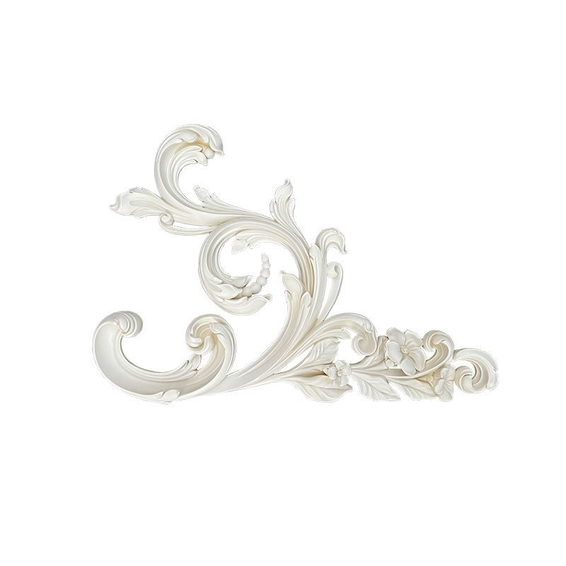 The manufacturer supplies pu French corner flower Mosaic light panels, gypsum light panels, European-style ceiling chandeliers and decorative corner flowers for wholesale Application Scenario