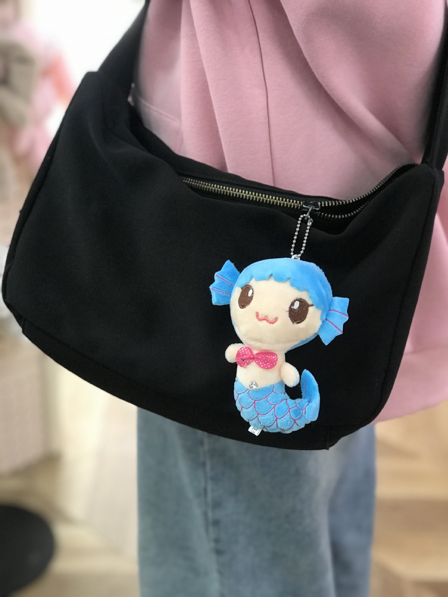 创意美人鱼儿童毛绒公仔节日抛洒小礼品礼物钥匙扣背包挂件配饰品 details Picture