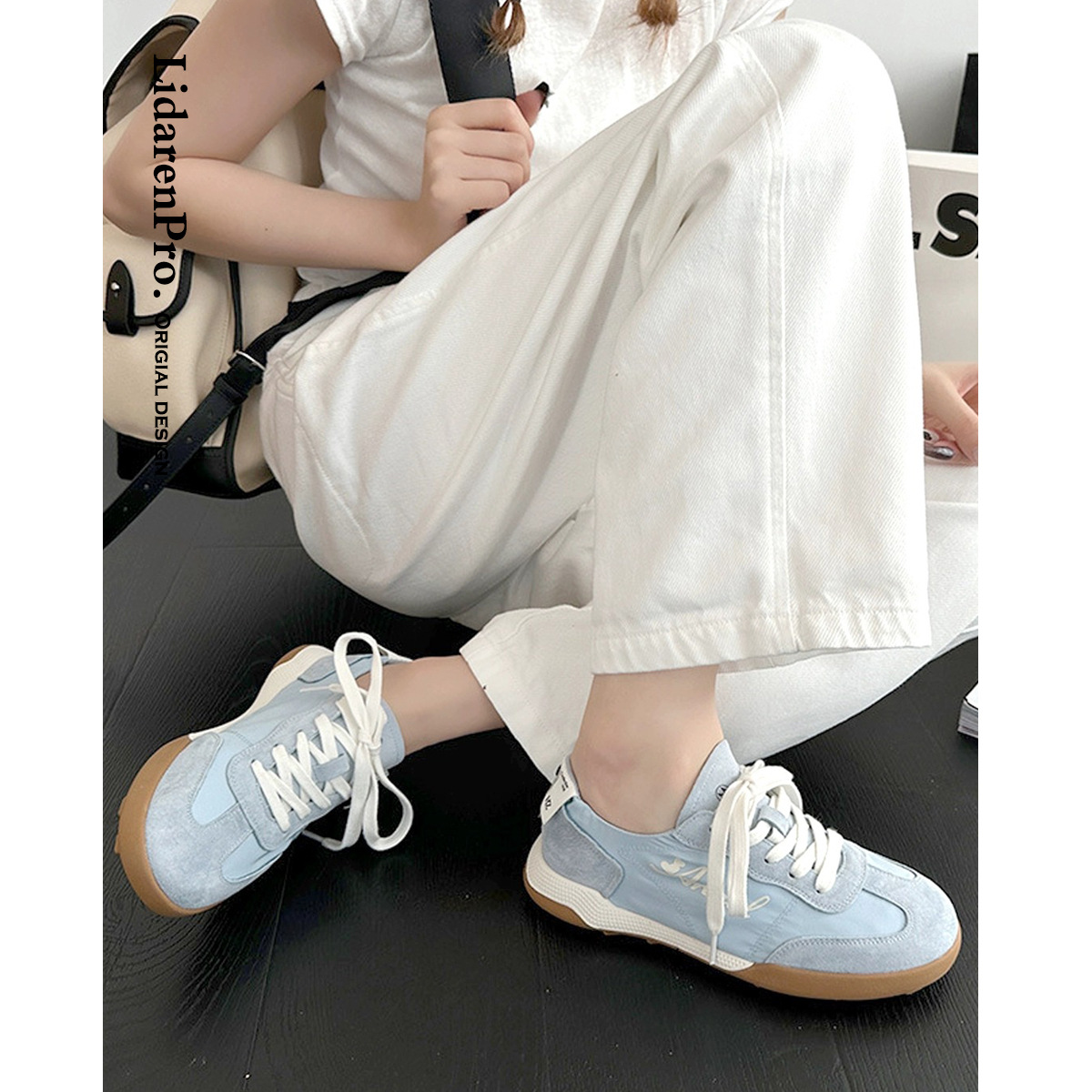Ballet lithe series of German training shoes women spring light small white shoes leisure Gump sports shoes port wind women shoes Specification drawing
