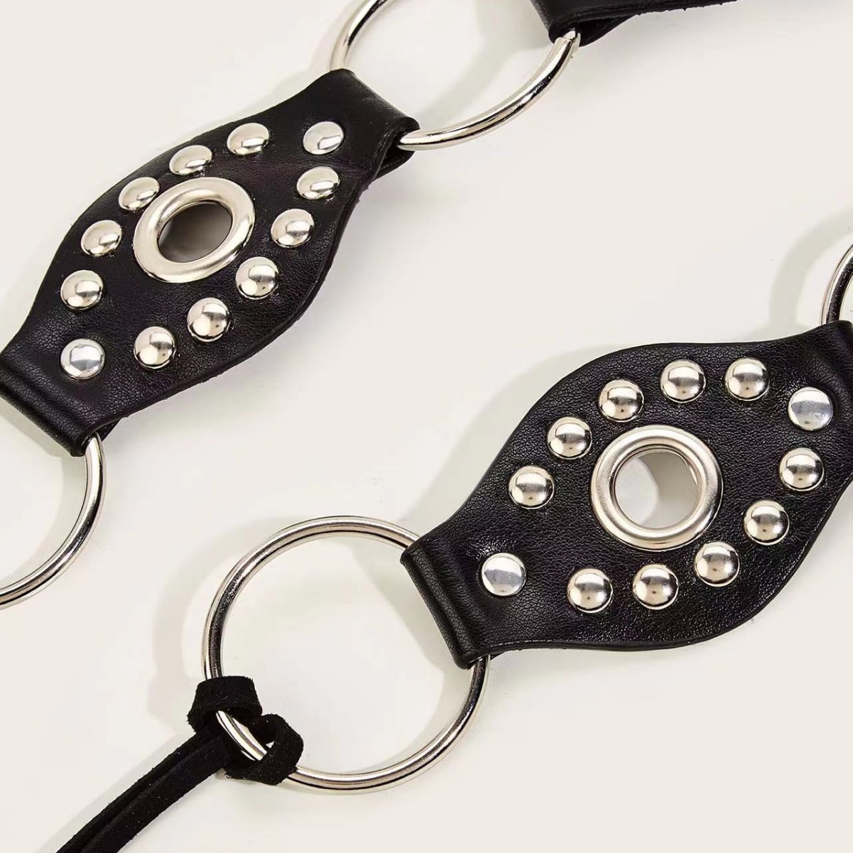 Ring Design Pant Band Rivets Wholesale Spice Belt Match Off-The-Shelf Flight Belt Body Ins Ring Thousand Vintage Jubilee Application Scenario
