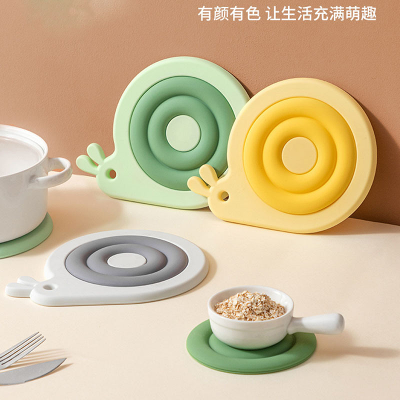 厨房卡通隔热垫二合一餐桌砂锅垫软胶杯子餐具垫工厂直销RS-8803