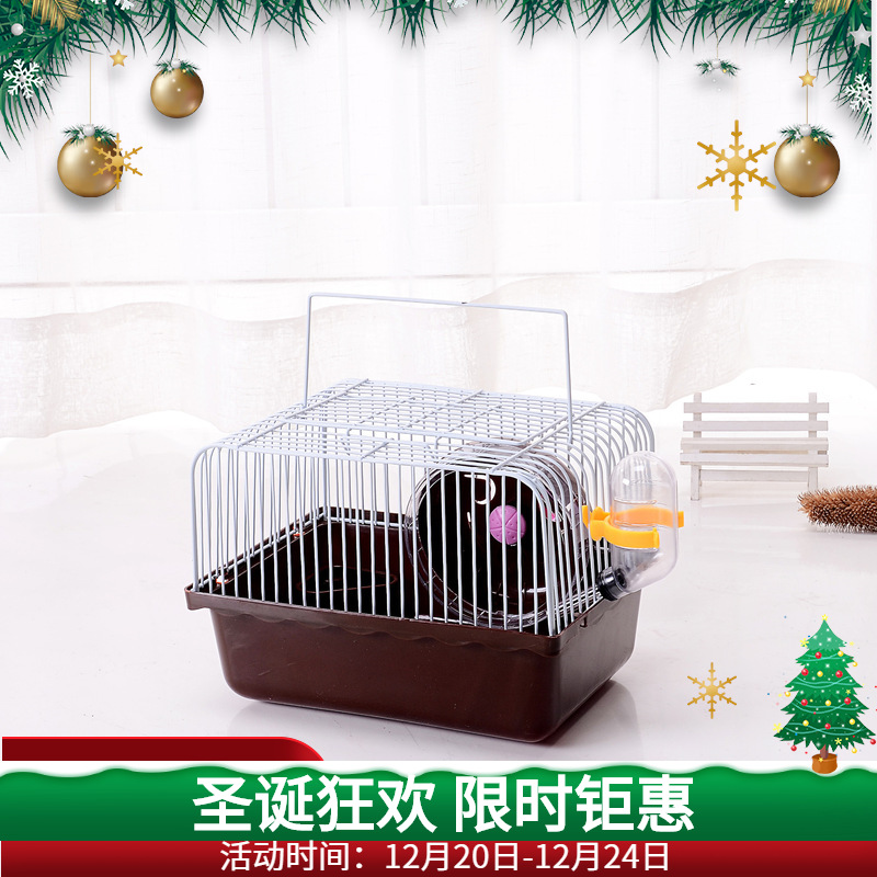 仓鼠金丝熊笼小田园笼子别墅花鸟笼仓鼠用品玩具中田园笼宠物用品