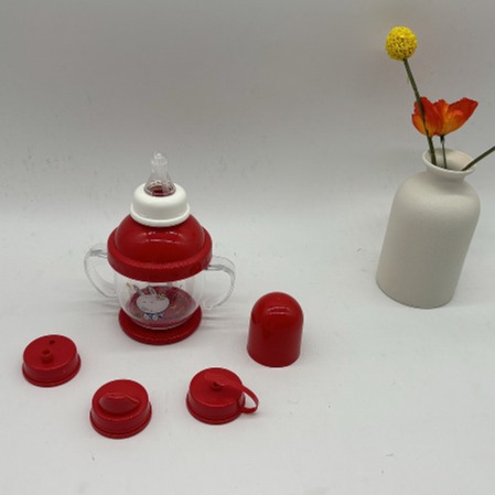 Creative baby standard mouth plastic PP baby bottle 240ml drinking nipple bottle, baby and maternal products Specification drawing