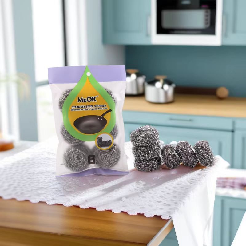 Manufacturers Wholesale High-Density Rubber Soaked Sand Containing Double-Sided Dishwashing Sponge Wipe Clean Sponge Block Bathtub Rag Steel Ball Item Picture
