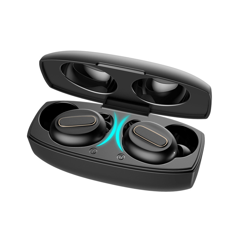 亚马逊定制工厂 新款私模带充电盒迷你立体声TWS双耳蓝牙耳机5.0图