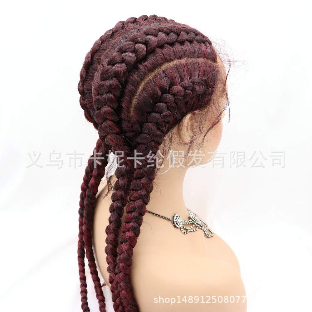 Braided Lace FrontWig4x Twist Braids Wig Item Picture