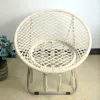 Ins-style folding woven moon chair, lazy chair, portable folding chair, cross-border supply of moon chair Specification image
