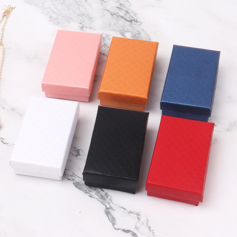 Jewelry Box Paper Jewelry Display Box Necklace Ring Earrings Storage Jewelry Box Cover Box Packaging Box Gift Box