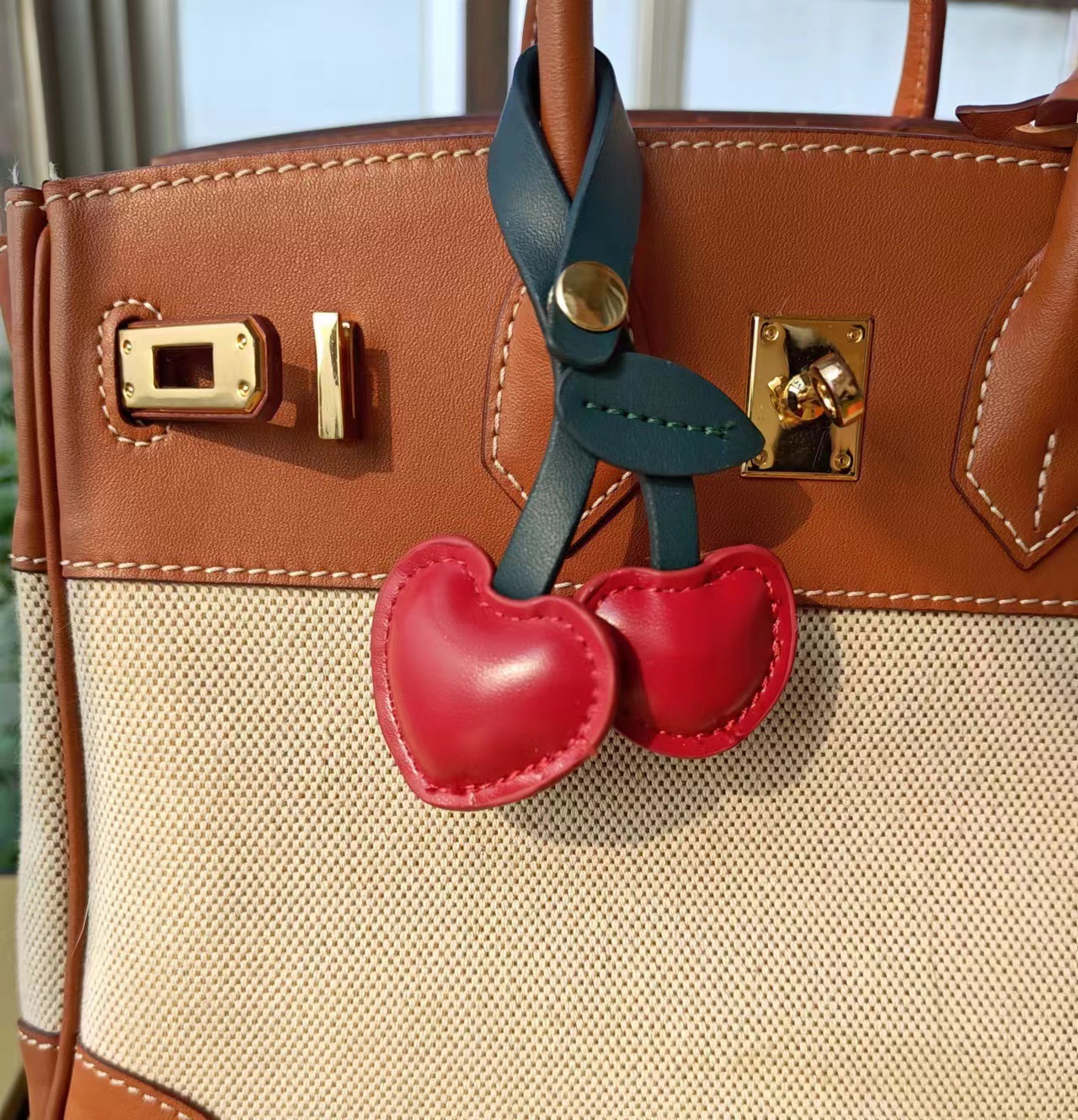 New bag accessories, PU cherry summer bestsellers Item Picture