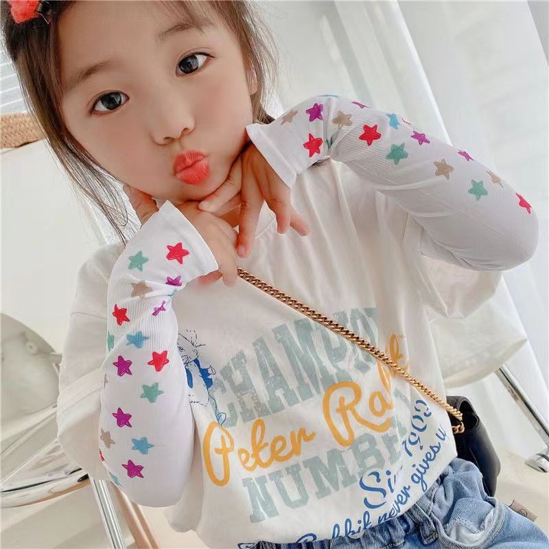 Sunblock Sleeve Children's Ice Sleeve Girls Summer Uv Protective Outdoor Sports Arm Sleeve Boys Cute Cartoon Baby Sleeve Application Scenario