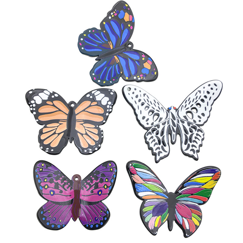 1 Acrylic Color Artificial Butterfly Accessories Diy Accessories Three-Dimensional Hairpin Pendant Pendant Item Picture