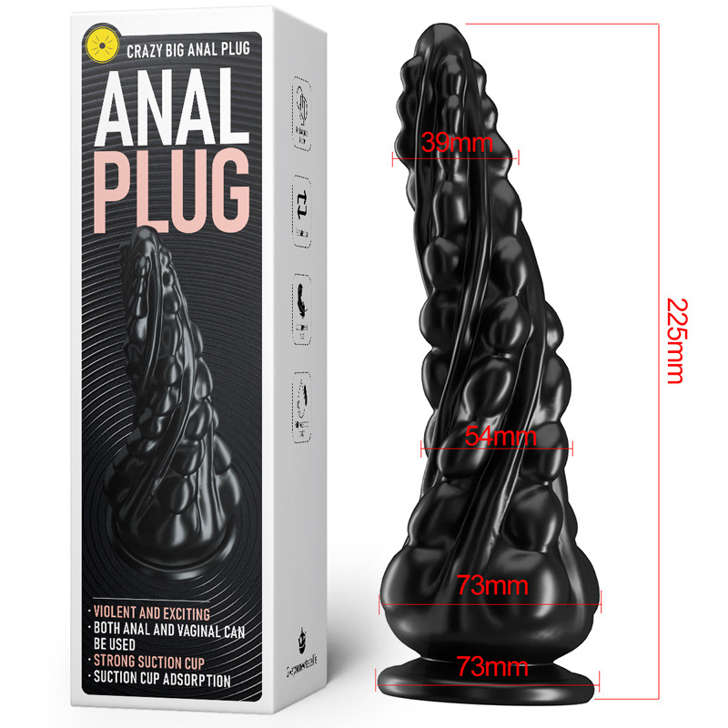Foreign trade cross-border wild SM rough large anal plug women's front and back dual-use large-sized prostate massager Application Scenario