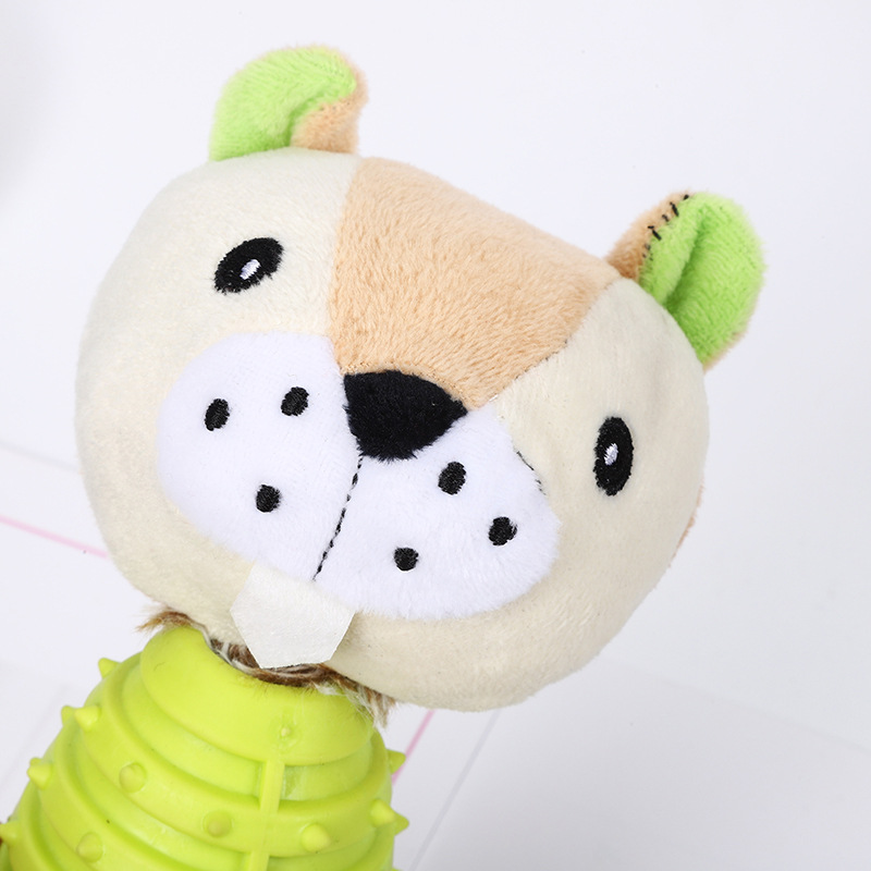 Pet toy TPR dog teething and biting toy Cute animal interaction self-entertainment and boredom dog toy wholesale Application Scenario
