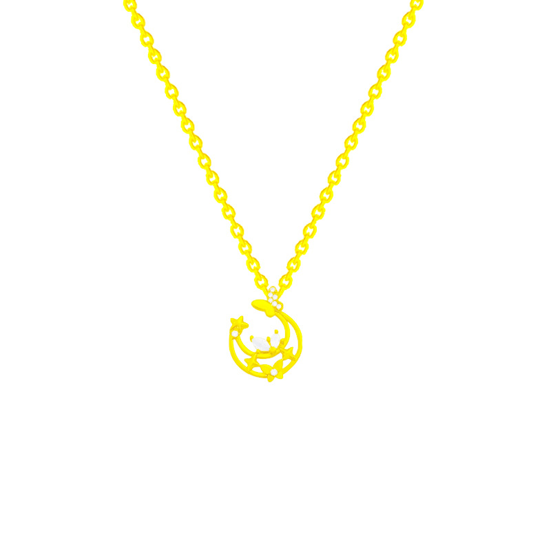 Delicate Star Moon Light Luxury Necklace Women All Fashion Pendant Choker 2024 New Niche Design Sense Collarbone Chain Item Picture