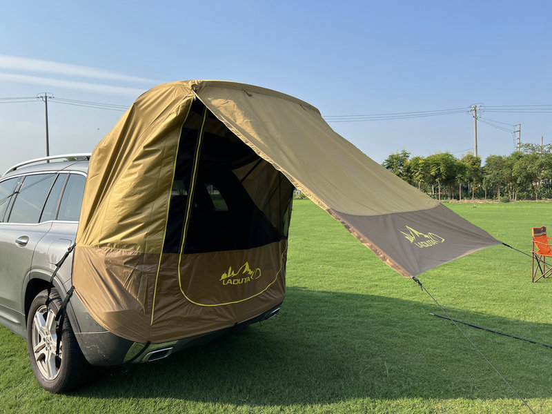 Outdoor self-driving tour, barbecue, camping, car travel, tent, sunshade, rainproof, trunk, rear extension tent pic 136