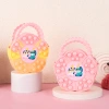 New rat-killing pioneer bag, Cartoon Princess coin purse, silicone crossbody, children's stress-relieving Bubble Fun silicone bag, can be carried by hand, crossbody, press Bubble Fun bag Specification image