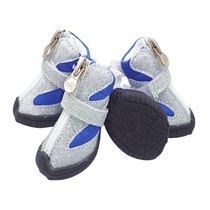New autumn and winter dog anti-slip wear-resistant shoes fashion breathable warm small dog thick cotton shoes pet supplies