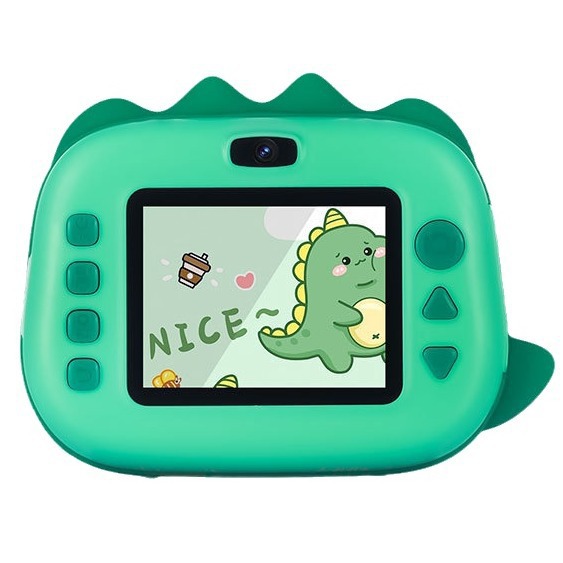 New little dinosaur children's camera can print Polaroid, cheap high-definition dual-camera cartoon cute gift wholesale Item Picture