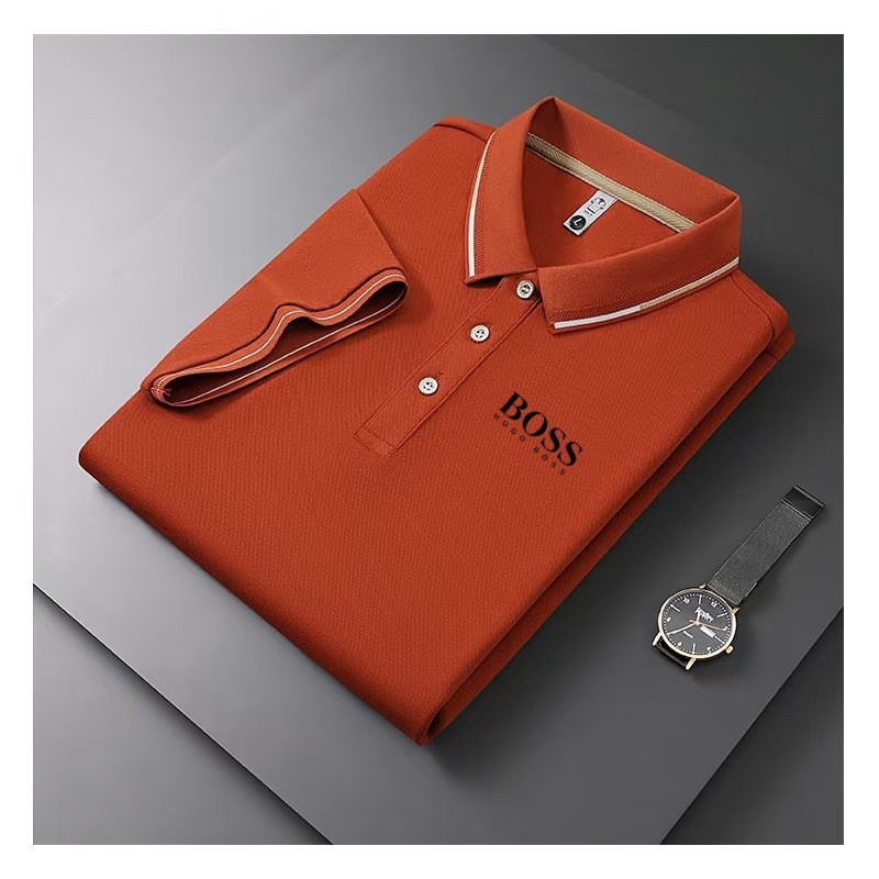 2025 Polo shirt Men's Summer new large-sized trendy brand printed short-sleeved, cross-border export sporty casual printed T-shirt details Picture