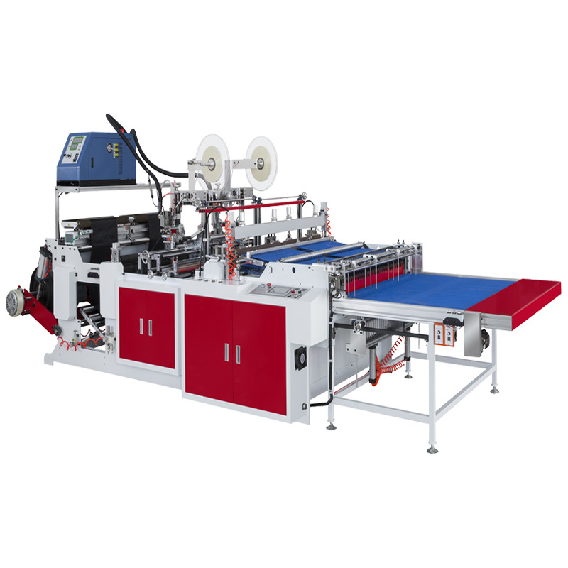 Fully automatic high-speed double-line edge sealing bag-making machine, self-sealing bag, express bag, daily chemical belt equipment Item Picture
