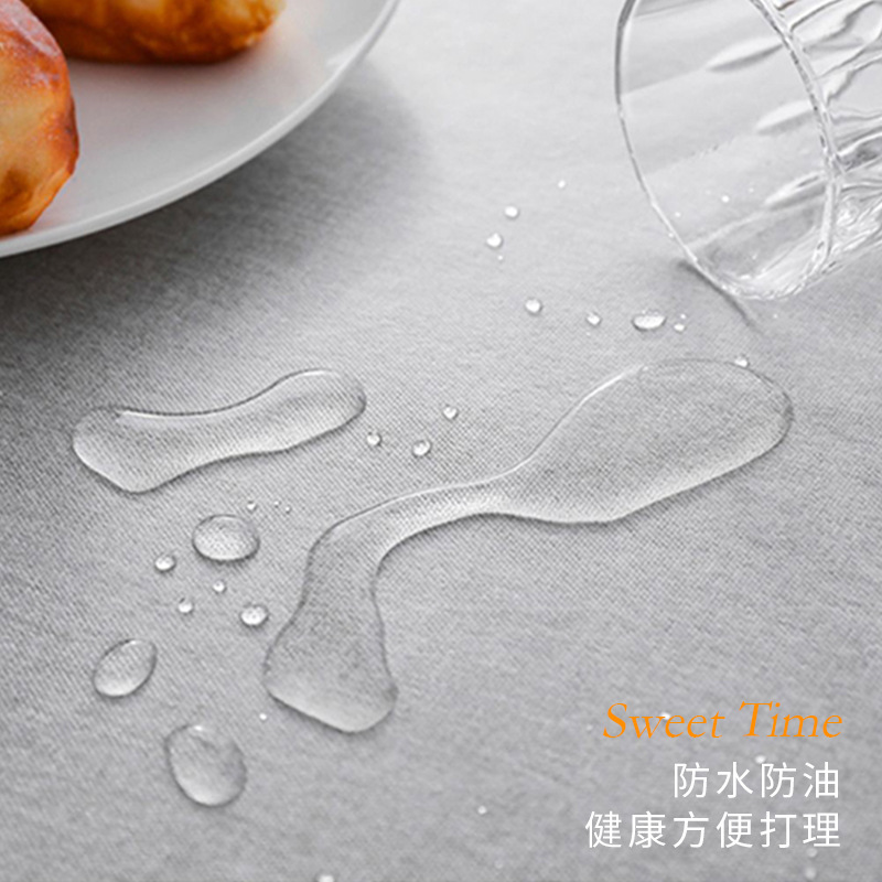 Amazon Cotton Linen Table Cloth Waterproof And Oil Free Wash Solid Color Table Cloth Restaurant Coffee Table Rectangular Tassel Tablecloth Specification drawing