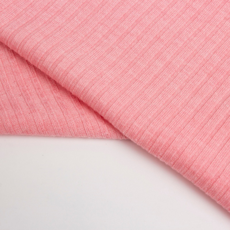 Knitted fabric factory 30-count TR5*3 stretch ribbed fabric striped sweatshirt, outerwear, school uniform fabric