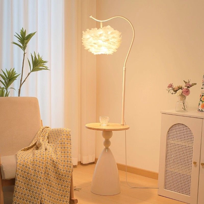 Full-spectrum Vintage floor lamp, retro living room sofa side ambient light, bedroom design sense bedside lamp pic 25