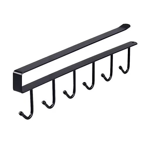Kitchen Iron Hook Rack No Punch Under Hanging Storage Hooks Under The Cabinet Hanging Cabinet Hanging Spoon Hanging Rack Item Picture