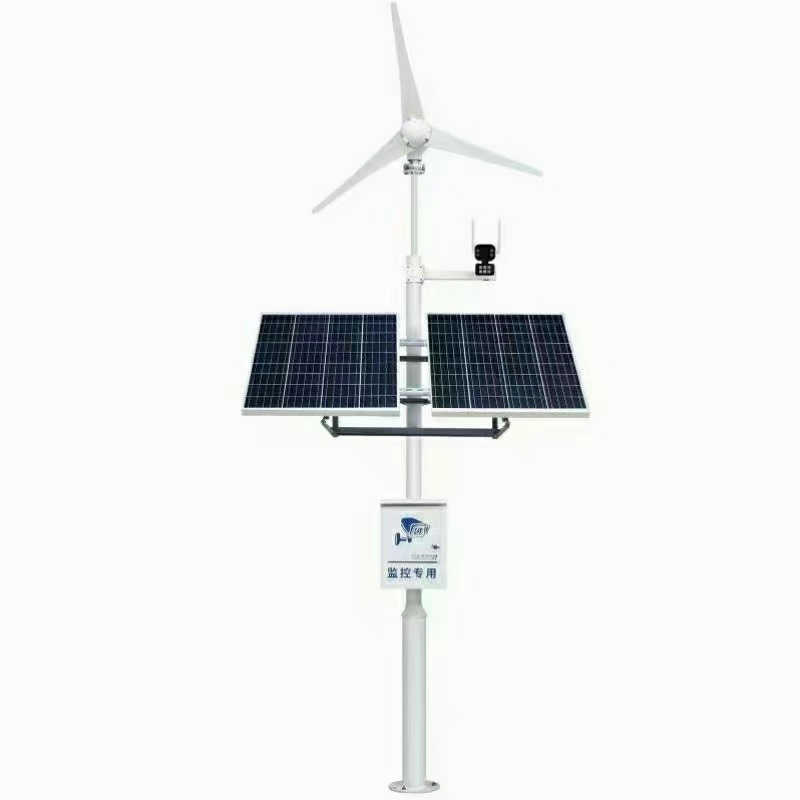 太阳能监控供电系统12V锂电池户外野外发电4G球机摄像头100W50Ah白底实物图