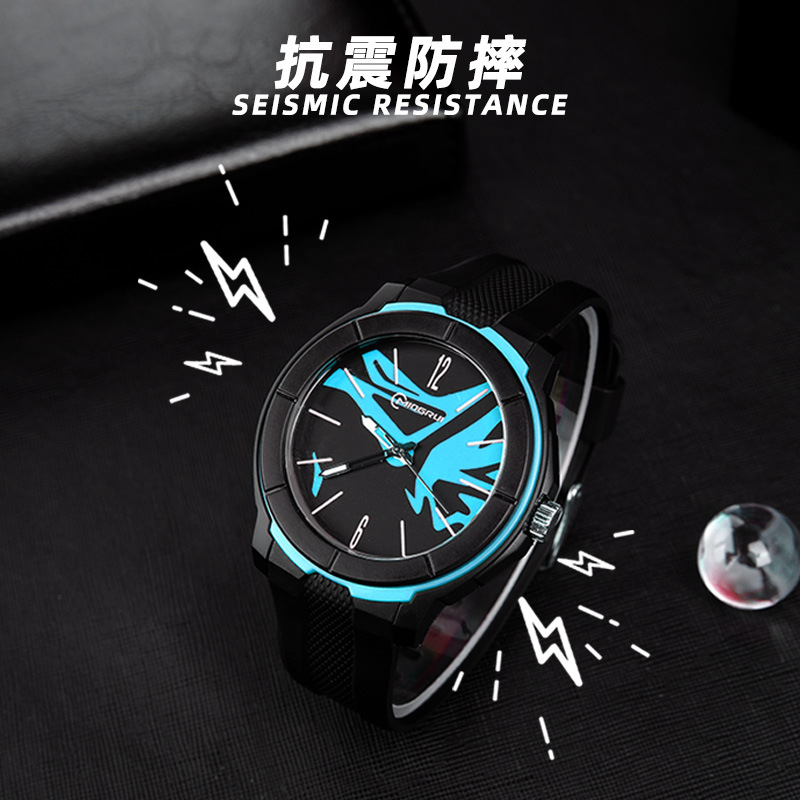 Mature men's best-selling waterproof sports watches, outdoor luminous quartz watches, student hands, exam watches, men's wholesale Specification image